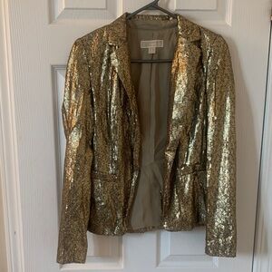 Michael Kors Gold Sequin Blazer